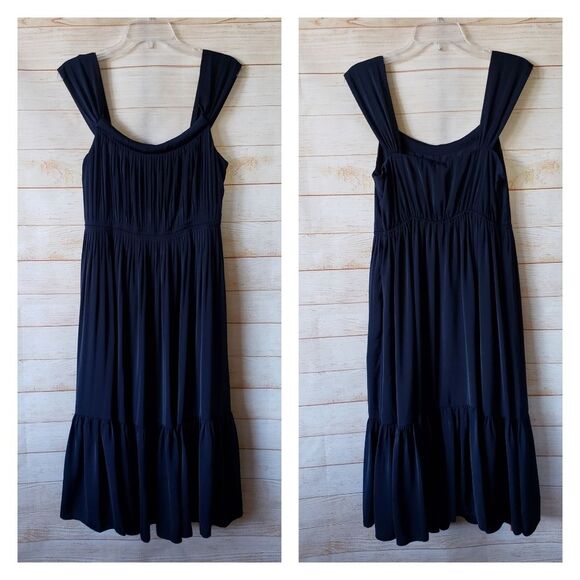 Kobi Halperin Sasha Strappy Midi Dress Midnight Blue Women's Size Medium - Picture 7 of 16